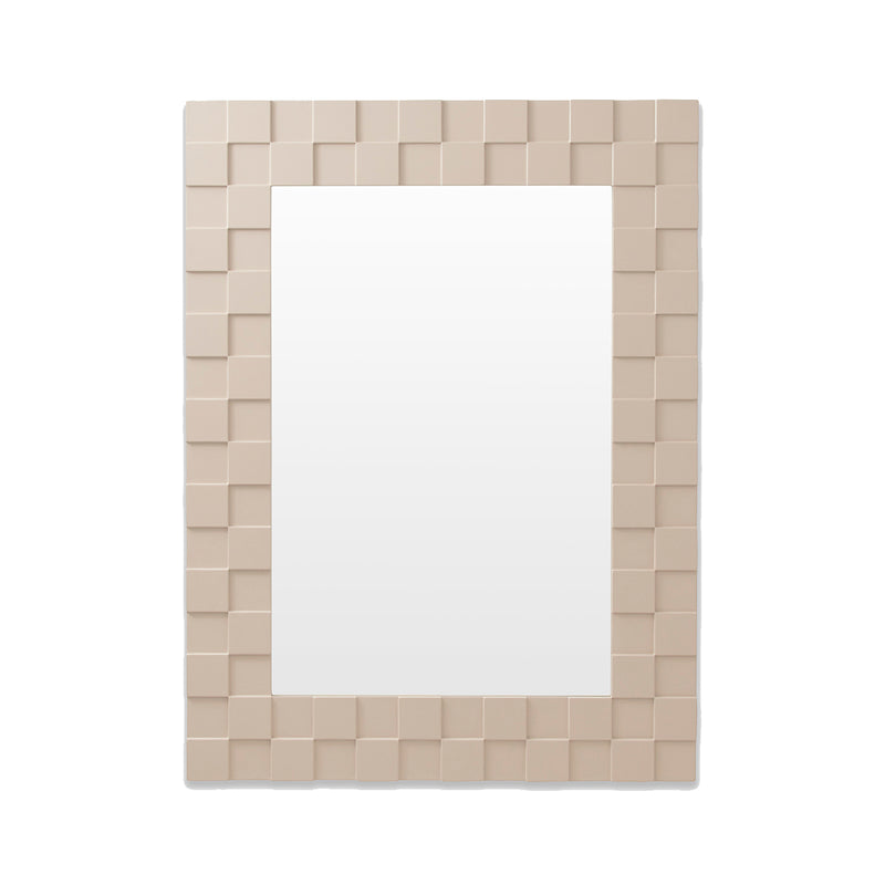 Checked Mirror (Sand)