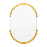 Dawn Oval Mirror (Brass)