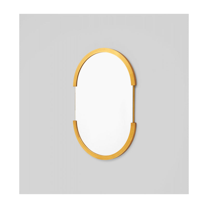 Dawn Oval Mirror (Brass)