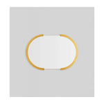 Dawn Oval Mirror (Brass)