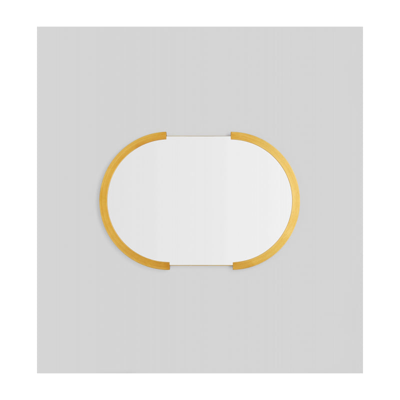 Dawn Oval Mirror (Brass)