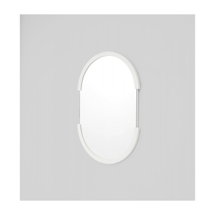 Dawn Oval Mirror (Bright White)