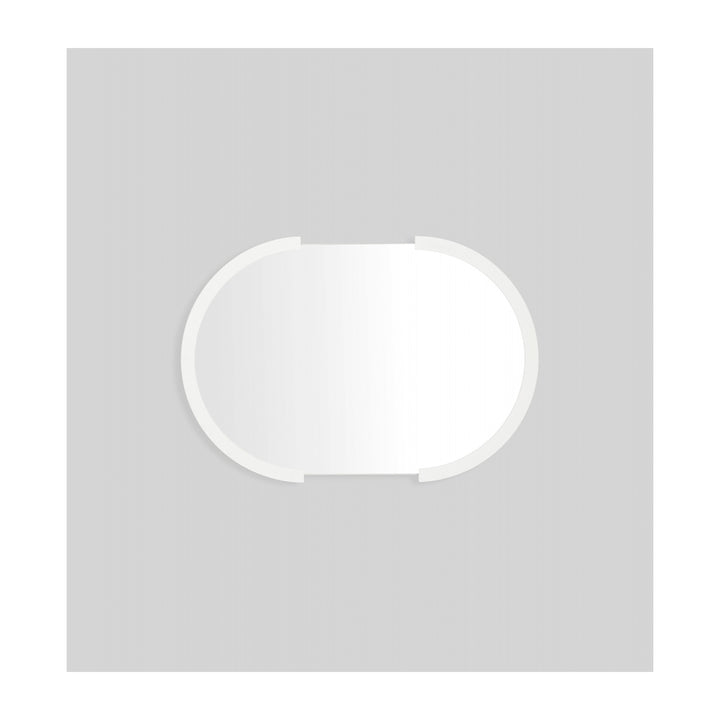 Dawn Oval Mirror (Bright White)