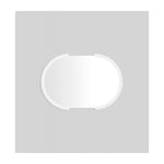 Dawn Oval Mirror (Bright White)