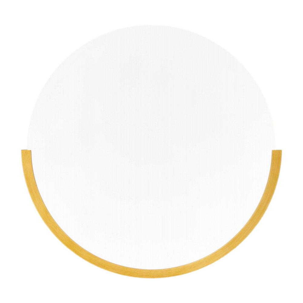 Dawn Round Mirror (Brass)