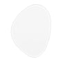 Pebble Mirror (70 x 90cm) - Bright White
