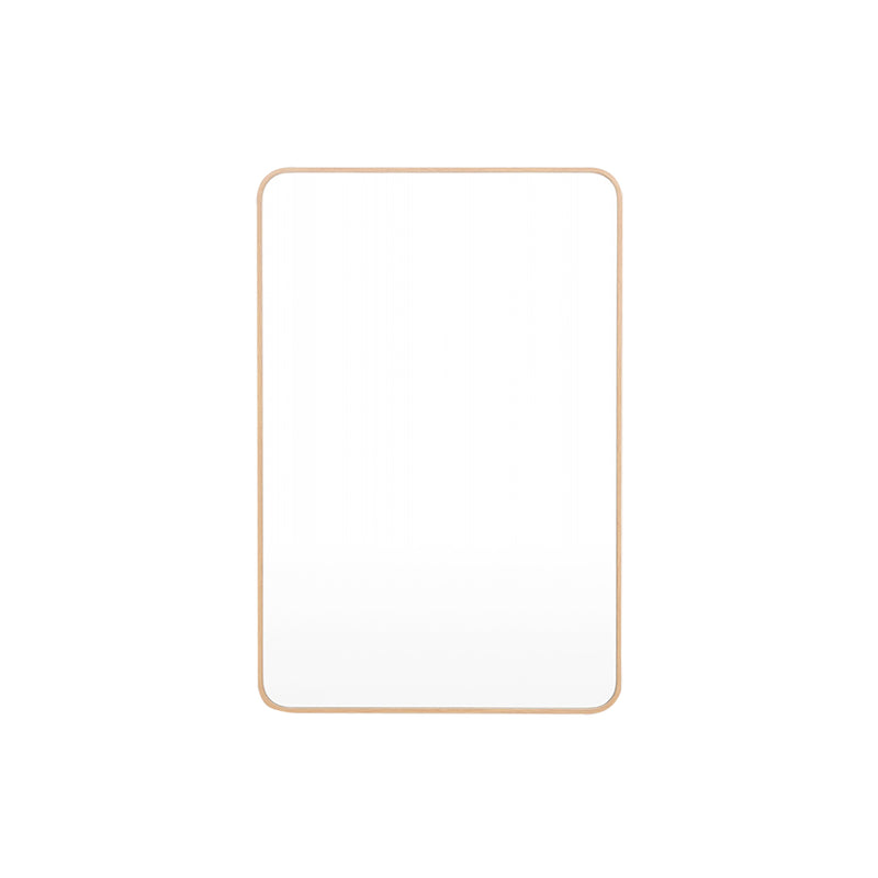 Simplicity Curve Rectangle Mirror (Oak)