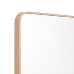 Simplicity Curve Rectangle Mirror (Oak)