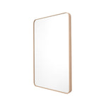 Simplicity Curve Rectangle Mirror (Oak)