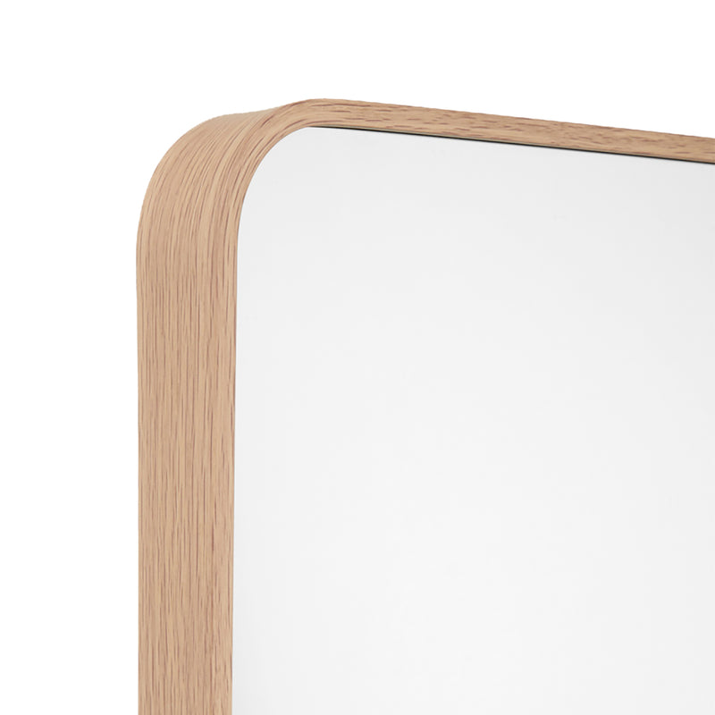 Simplicity Curve Standing Mirror (Oak)