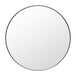 Simplicity Round Mirror (Black)