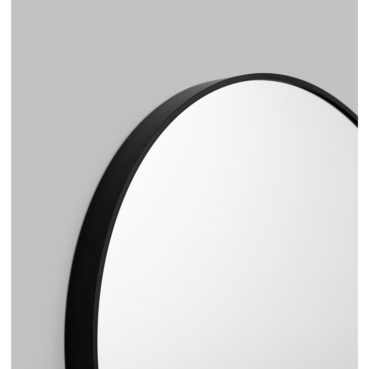 Simplicity Round Mirror (Black)