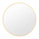 Simplicity Round Mirror (Brass)