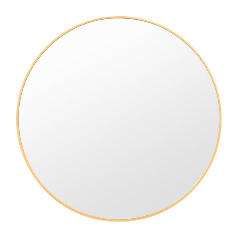 Simplicity Round Mirror (Brass)