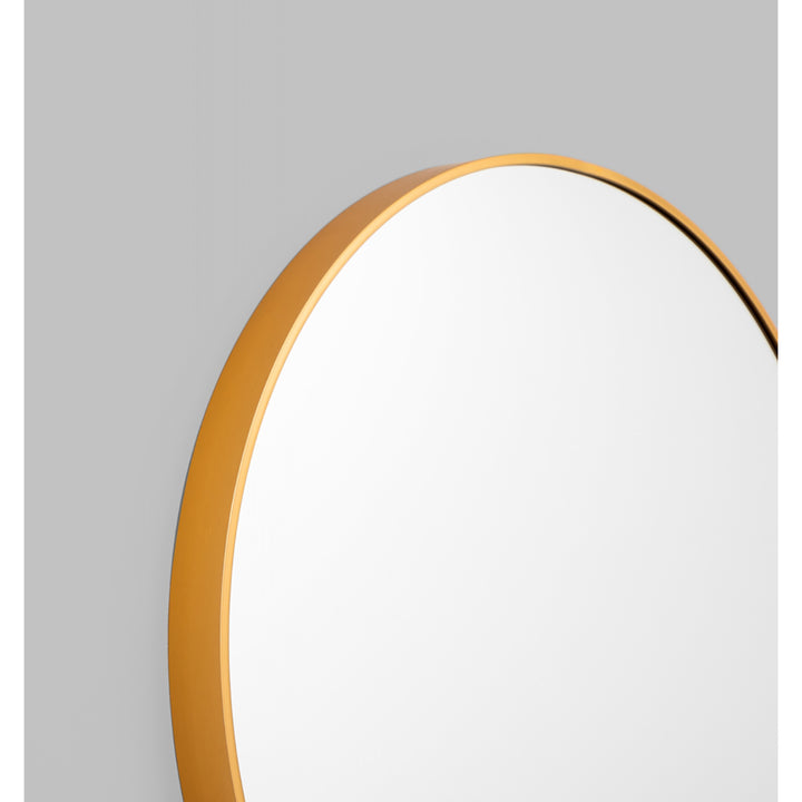 Simplicity Round Mirror (Brass)