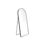 Simplicity Standing Arch Curve Mirror (Black) - 65 x 152cm