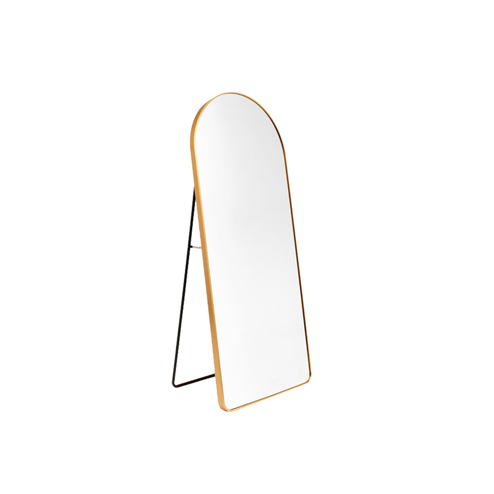 Simplicity Standing Arch Curve Mirror (Gold)