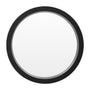Wood Circle Mirror - Dark / 65cm