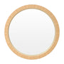 Wood Circle Mirror - Light / 65cm