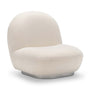 Pacha Low Slung Boucle Lounge Chair - Cream