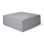 Mix Fabric Ottoman - Parliament Stone