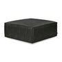 Mix Leatherette Ottoman - Licorice