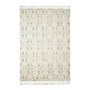 Camilla Tribal Pattern Berber Wool Shag Rug - Cream / 1.9 x 2.8m