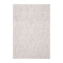 Dayna Textured Diamond Tribal Rug - Ivory / Grey / 1.2 x 1.8m