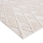 Kira Diamond Detail Textured Rug