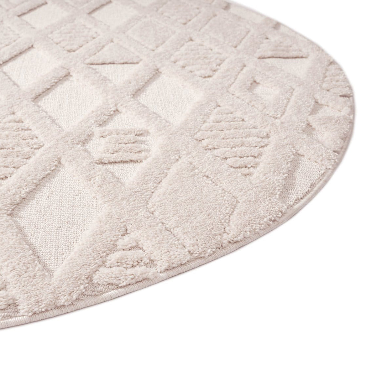 Diamond Detail Textured Rug | Buy Kira Beige Contemporary Rectangle Rug ...