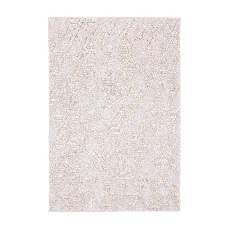 Kira Diamond Detail Textured Rug