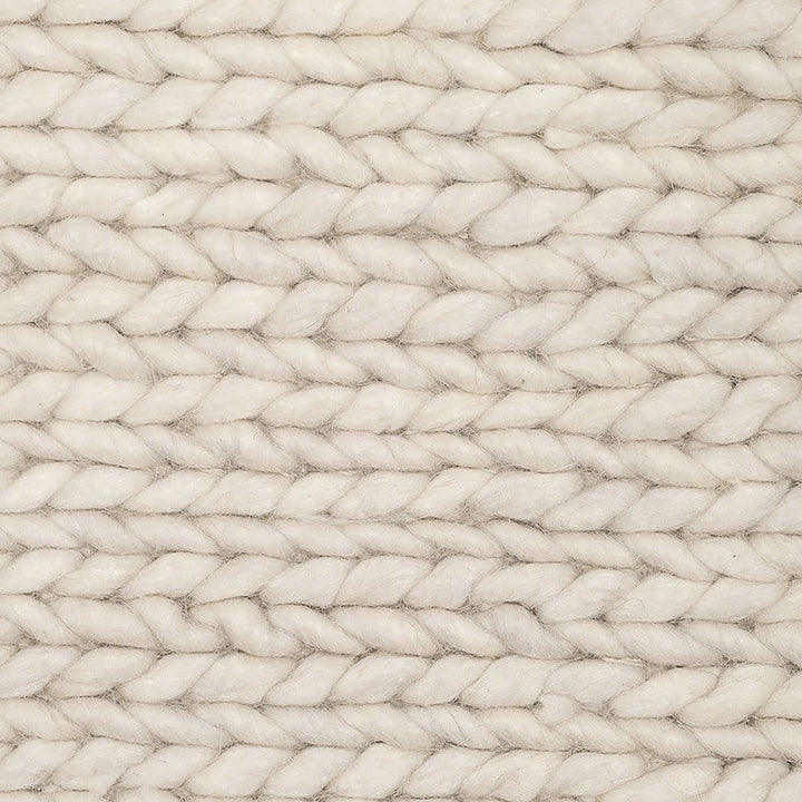 Braided Ivory Wool Rug  Buy Laila Beige Contemporary Rectangle