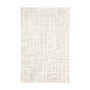 Maya Geometric Pattern Berber Wool Shag Rug - Cream / 2.4 x 3.3m