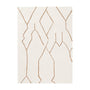 Nyla Tribal Shag Rug - Cream / Gold / 1.6 x 2.3m