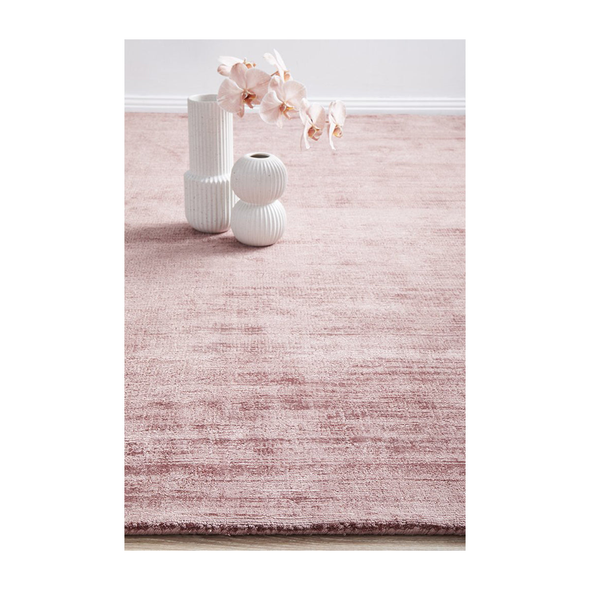 Bliss Hand Loomed Viscose Rug | Buy Bliss Online - Blush, Contemporary ...