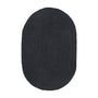 Bondi Oval Rug (Black) - 1.5 x 2.2m