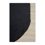 Bondi Oval Rug (Black)