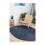 Bondi Oval Rug (Navy)