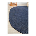 Bondi Oval Rug (Navy)