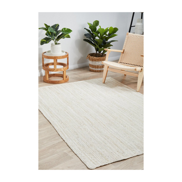 Bondi Rectangle Rug (White)