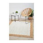 Noosa 333 Rug (White, Natural)