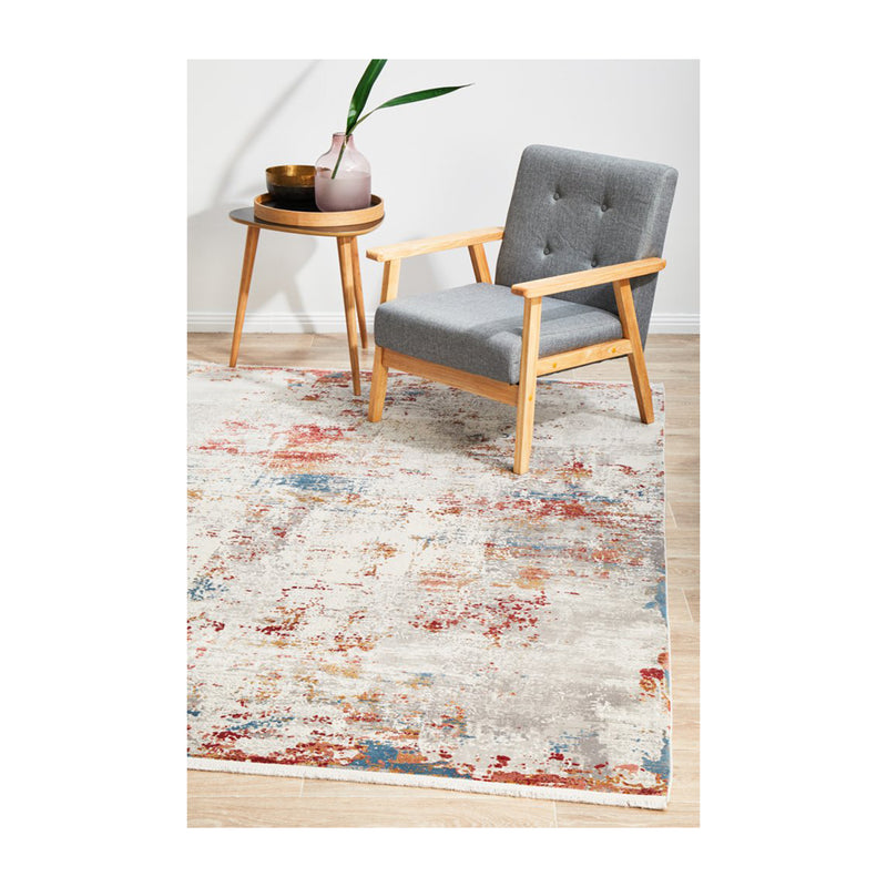Rectangle Multicolor Line Rug Multi-coloured Abstract Rectangle Rug | Buy Reflections 106 Online ...
