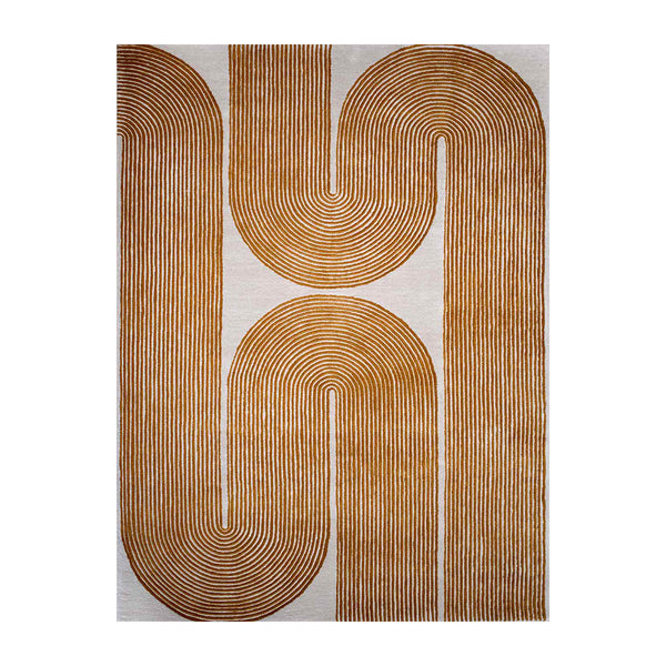 Curve Shield Rug A Plush, Curved Lines Wool Rug | Softness and Balance OnlineBUY – Life ...
