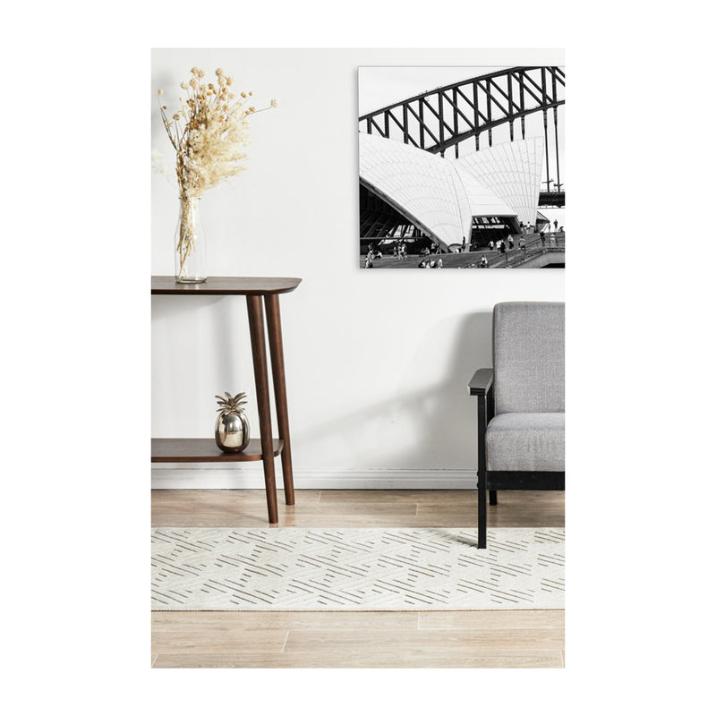 York Runner Rug (Natural White)