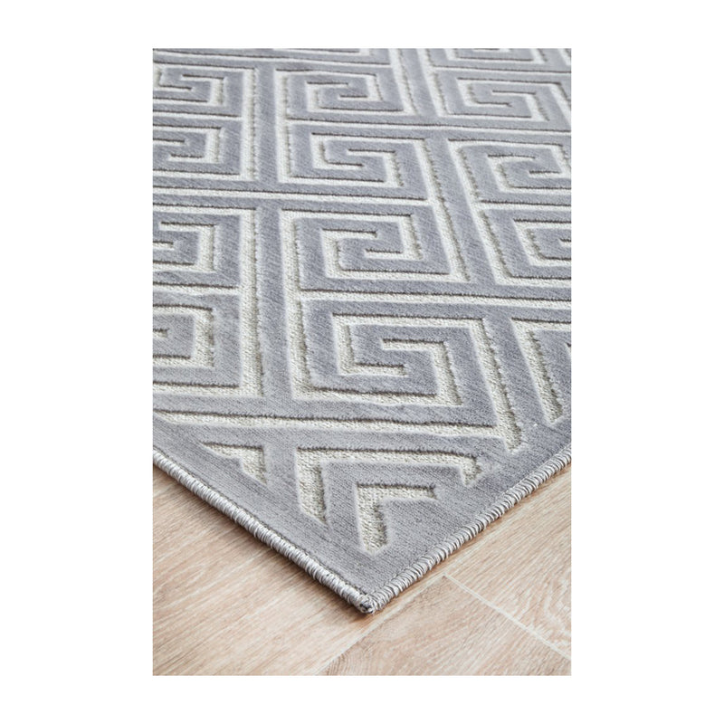 York Runner Rug (Silver)