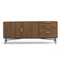 Marco Modern Ripple Sideboard - Light Walnut
