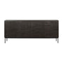 Grooves 4 Door Sideboard - Teak