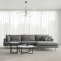 Byron Fabric Modular Sofa & Right Hand Chaise - Anthracite