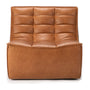 N701 1 Seater Leather Sofa - Old Saddle