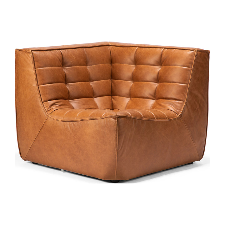 Ethnicraft N701 Corner Seater Leather Sofa